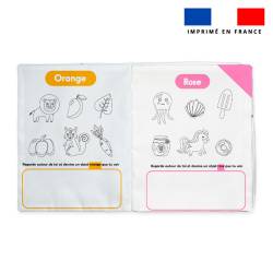 Kit livre à colorier apprendre à dessiner les couleurs