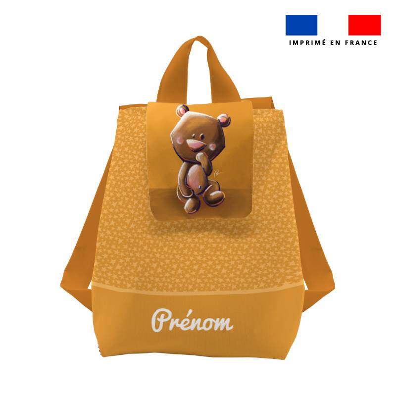 Kit sac à dos enfant personnalisé - Bébé ours - Création Stillistic