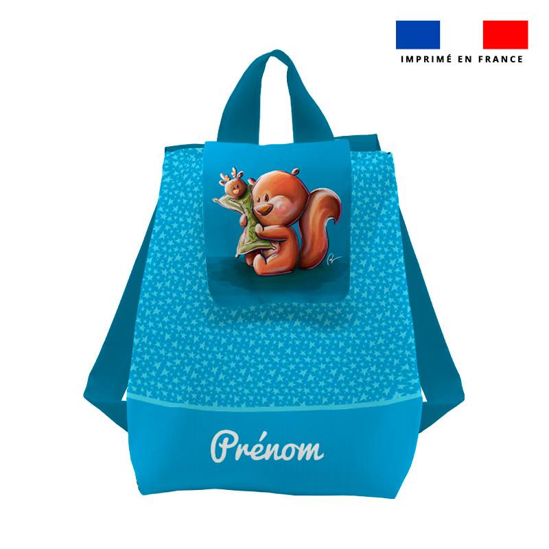 Kit sac à dos enfant personnalisé - Écureuil - Création Stillistic