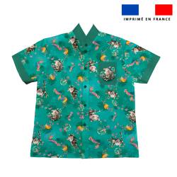 Patron chemise enfant imprimé animaux jungle - Création Stillistic