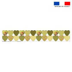 Coupon lingettes lavables coeurs motif renard noeud papillon - Création Stillistic