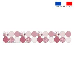 Coupon lingettes lavables rondes motif tigre blanc - Création Stillistic