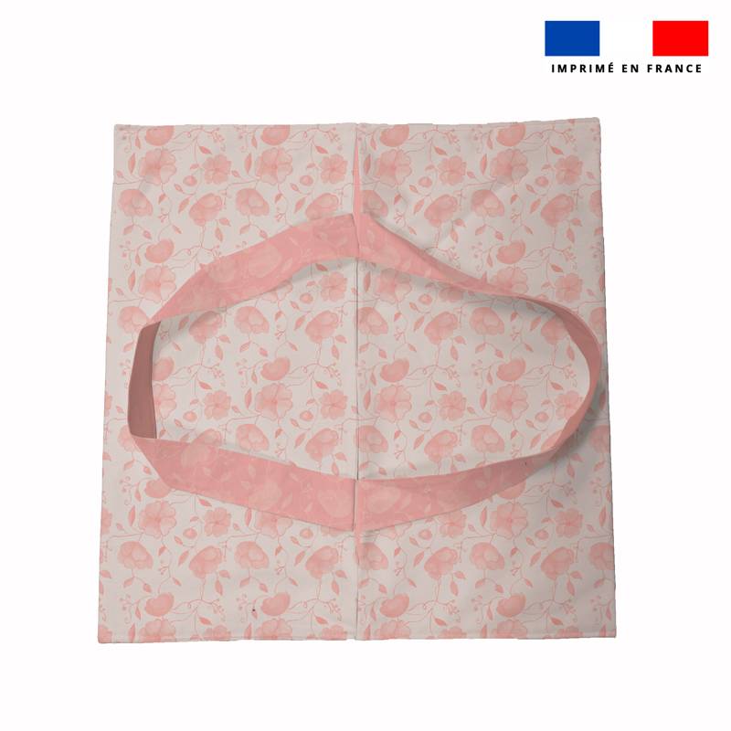 Patron sac à tarte motif rose et blanc - Création Cat&Colours