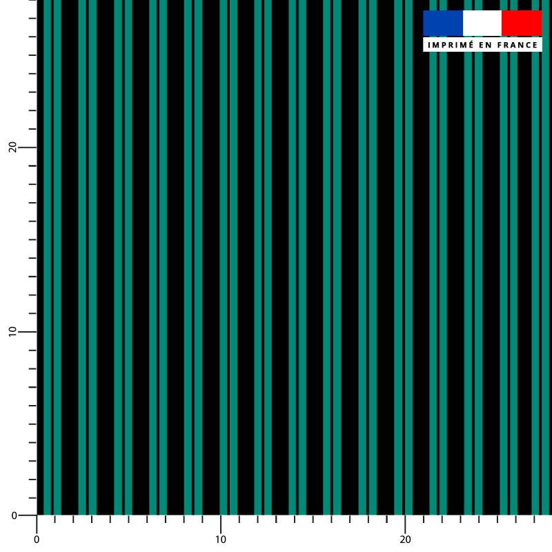 Rayures vertes - Fond noir