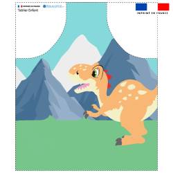 Patron imprimé pour tablier enfant motif bébé dino