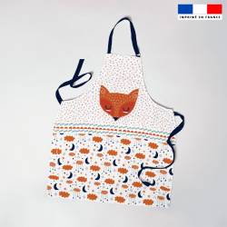 Patron imprimé pour tablier enfant motif renard