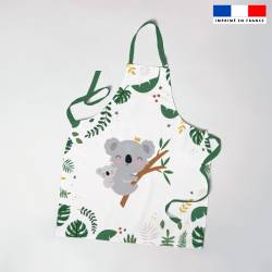 Patron imprimé pour tablier enfant motif baby koala