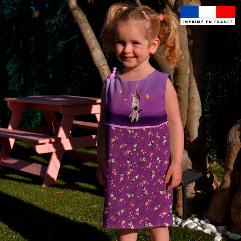 Patron robe enfant motif licorne - Création Stillistic