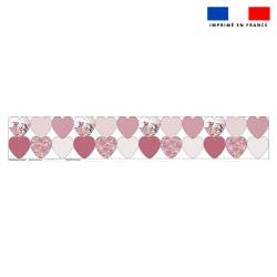 Coupon lingettes lavables coeurs motif tigre blanc - Création Stillistic