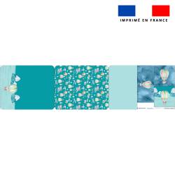 Kit pochette ardoise motif montgolfière aquarelle