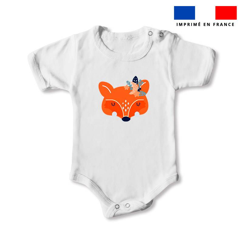 Body enfant 3 mois motif renard