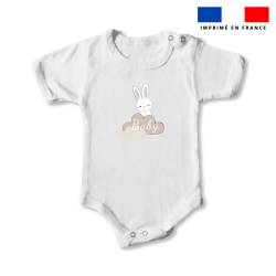 Body enfant 3 mois motif lapin rêveur