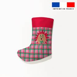 Kit chaussette de noel motif chien de Noel