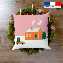 Coupon 45x45 cm motif ambiance Noel