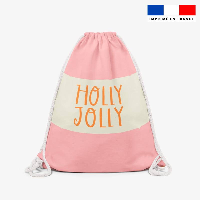 Kit sac à dos coulissant motif ambiance Noel