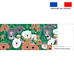 Coupon pour Calendrier de l'avent Paysage motif chien de noel