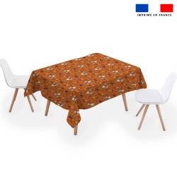 Coupon pour nappe rectangle motif fantôme orange - Création Stillistic