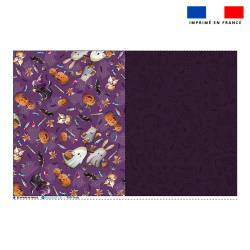 Coupon pour tote-bag motif fantômes violet - Création Stillistic