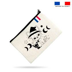 Kit pochette motif chiens sorciers - Création Jolifox