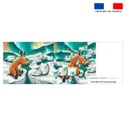 Coupon pour Calendrier de l'avent Paysage motif animaux du froid Renard et Renne - Création Stillistic