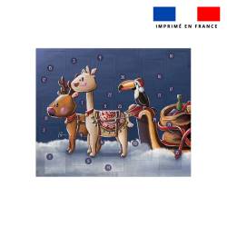 Coupon pour Calendrier de l'avent Paysage motif Traineau animaux - Création Stillistic