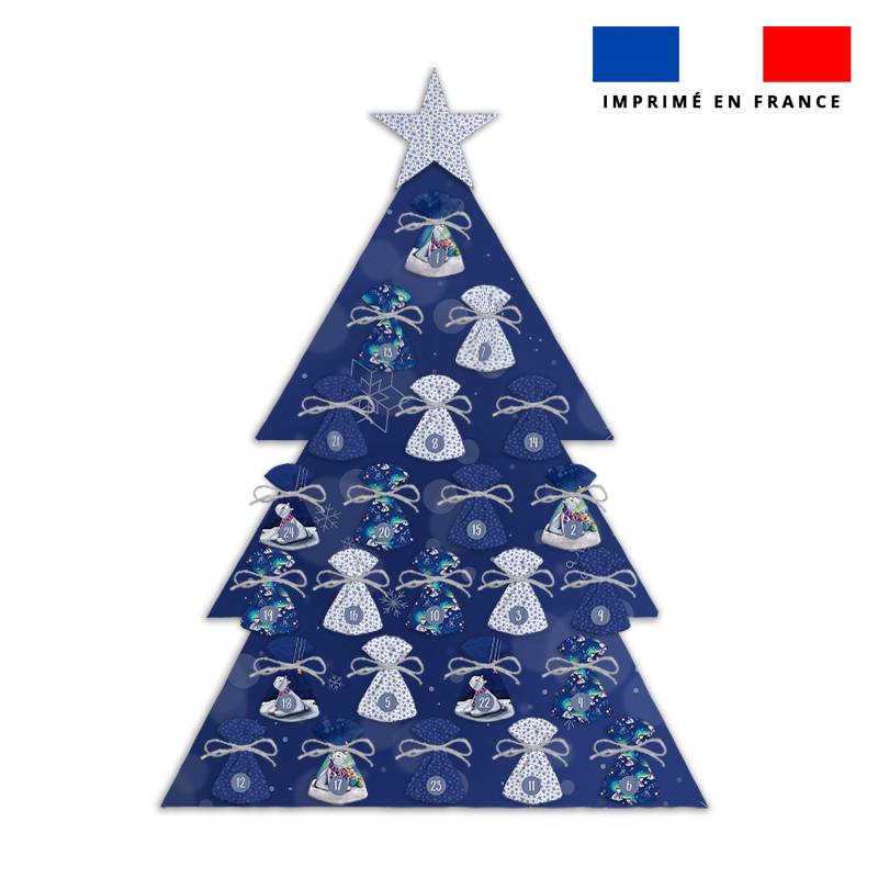 Coupon pour Calendrier de l'avent Sapin motif Ours polaire  de noel - Création Stillistic