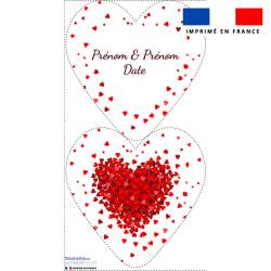 Coupon pour coussin coeur personnalisé - Coeur rouge