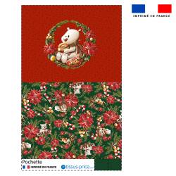 Kit pochette motif Ours christmas - Création Stillistic