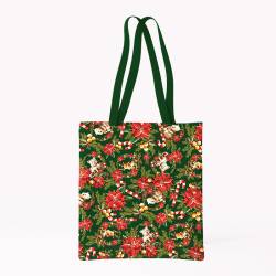 Coupon pour tote-bag motif animaux couronne de noel rouge - Création Stillistic