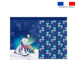 Kit hotte de Noel motif Ours polaire de noel - Création Stillistic