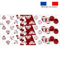 Coupon pour fanions motif souris aquarelle