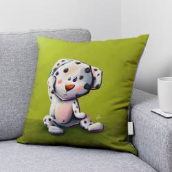 Coupon 45x45 cm imprimé bébé dalmatien - Création Stillistic