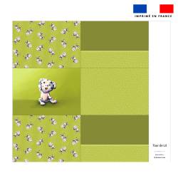 Coupon pour tour de lit motif bébé dalmatien - Création Stillistic