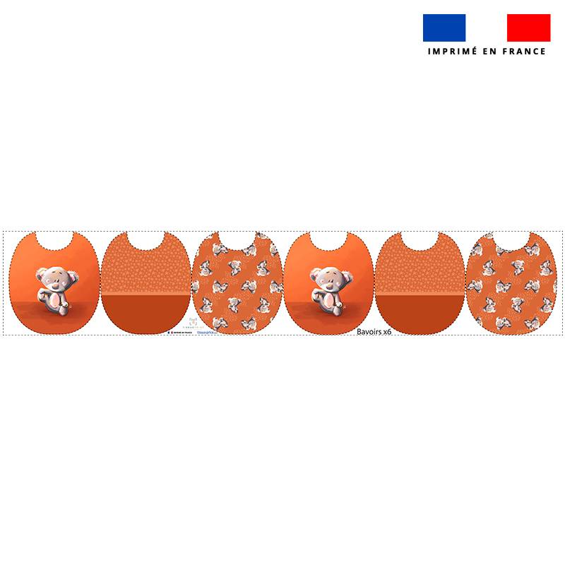 Kit bavoirs en éponge motif bébé koala - Création Stillistic