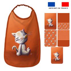 Lot de 5 coupons éponge pour serviettes de table pour enfant motif bébé chat - Création Stillistic