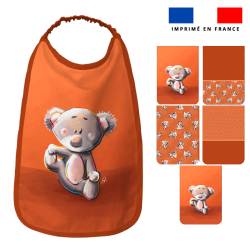 Lot de 5 coupons éponge pour serviettes de table pour enfant motif bébé koala - Création Stillistic