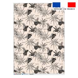 Torchon imprimé happy mom jungle beige