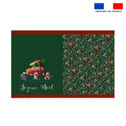 Kit hotte de Noel motif souris de noel vert - Création Stillistic