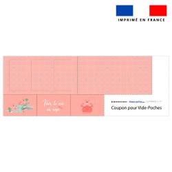 Coupon pour vide-poches motif flamant rose