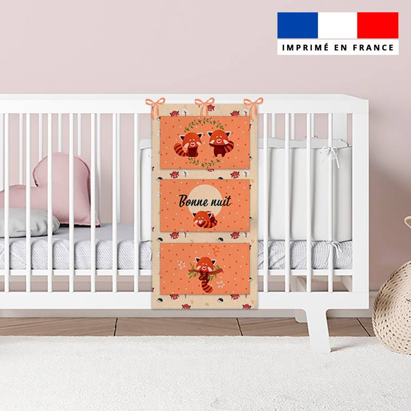 Coupon pour vide-poches motif panda roux