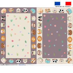 Kit couffin pour animaux motif animaux couronne