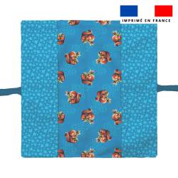 Kit protège livret de famille motif bébé écureuil - Création Stillistic