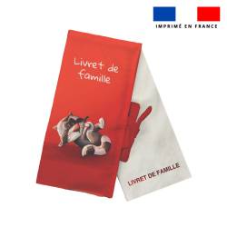 Kit protège livret de famille motif bébé raton - Création Stillistic