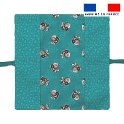 Kit protège livret de famille motif bébé rhino - Création Stillistic