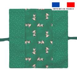 Kit protège livret de famille motif bébé zèbre - Création Stillistic