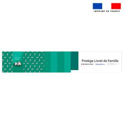 Kit protège livret de famille motif bébé zèbre - Création Stillistic