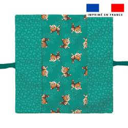 Kit protège livret de famille motif guépard - Création Stillistic