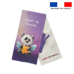 Kit protège livret de famille motif panda ange - Création Stillistic