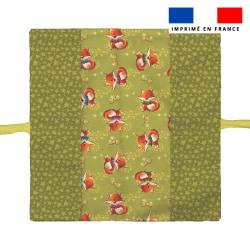 Kit protège livret de famille motif renard - Création Stillistic