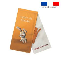 Kit protège livret de famille motif bébé lapin - Création Stillistic